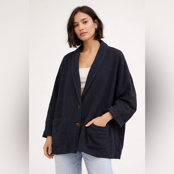 Free People Jackets & Blazers - Free People oversized cotton blazer , sz : small